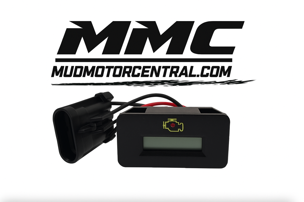 OEM tachometer for Briggs 37 EFI and 40 EFI engines, compatible with GatorTail, Go Devil, Pro-Drive, and Mud Buddy mud motors