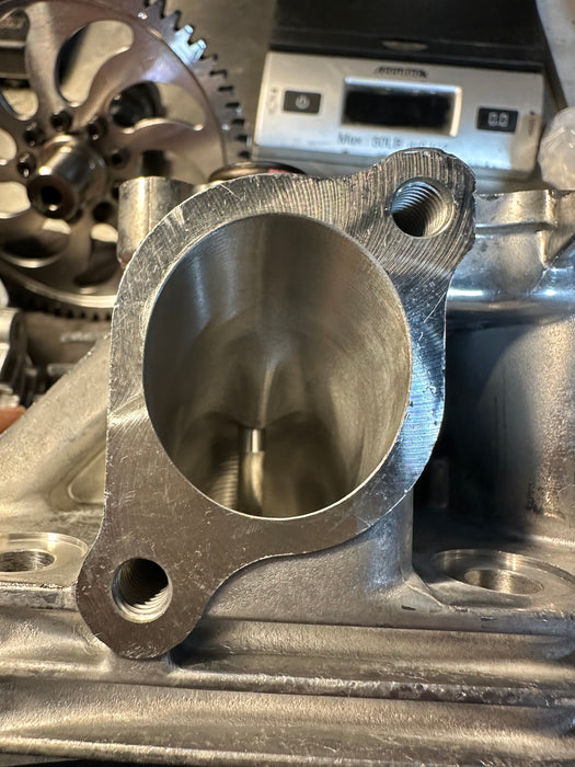 Performance CNC ported cylinder heads with stainless valves for 25HP–40HP mud motor engines